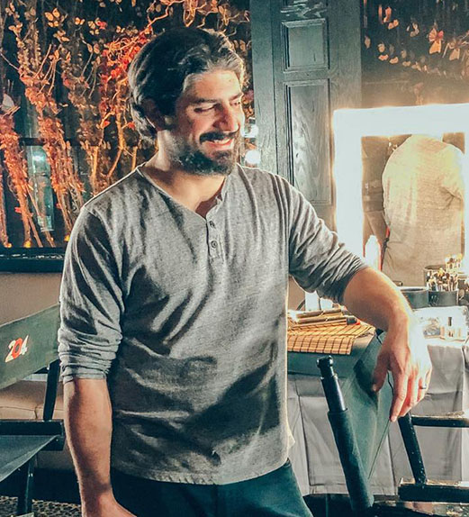 Ritchie Filippi on set